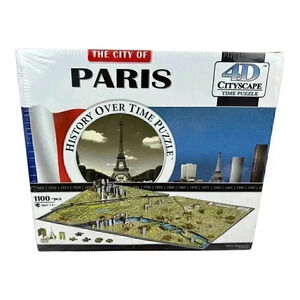 Puzzle The City Of Paris History Over Time 4D City Scape Time Puzzle 1100+ pc